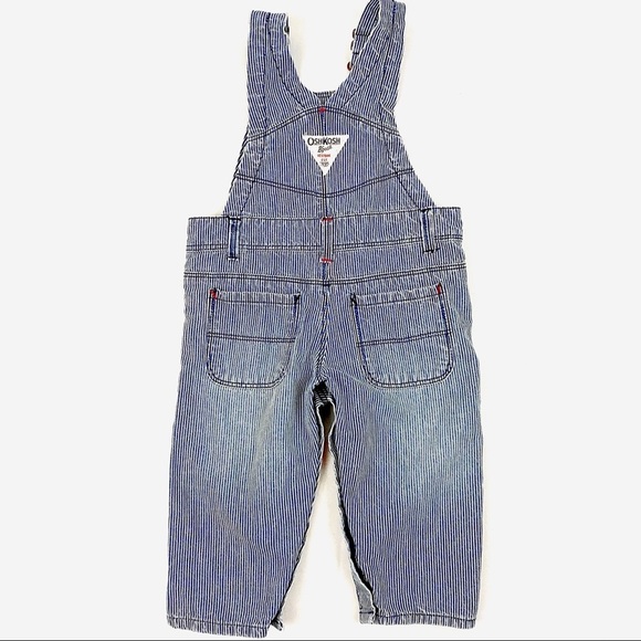 OSHKOSH B'GOSH Vintage Pinstripe Overalls - Picture 3 of 10
